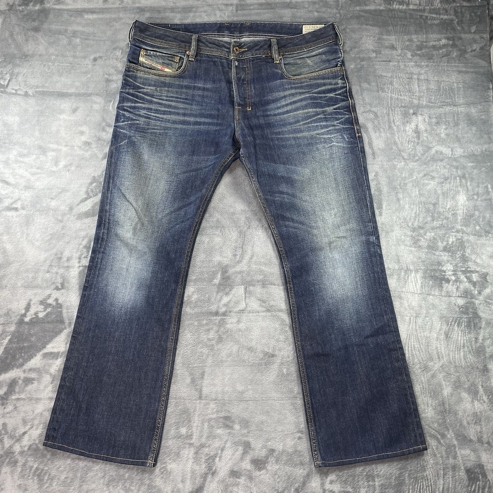 Diesel Zatiny Jeans Selvage Bootcut Mens Size 36x32 Fits 38x31 Blue Wash 0073N